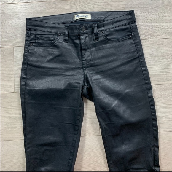 Madewell Black Skinny Skinny Coated Jeans - Picture 5 of 11